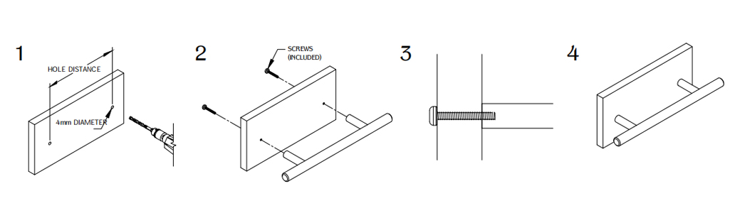 HD-A002 T Bar Handle Instruction
