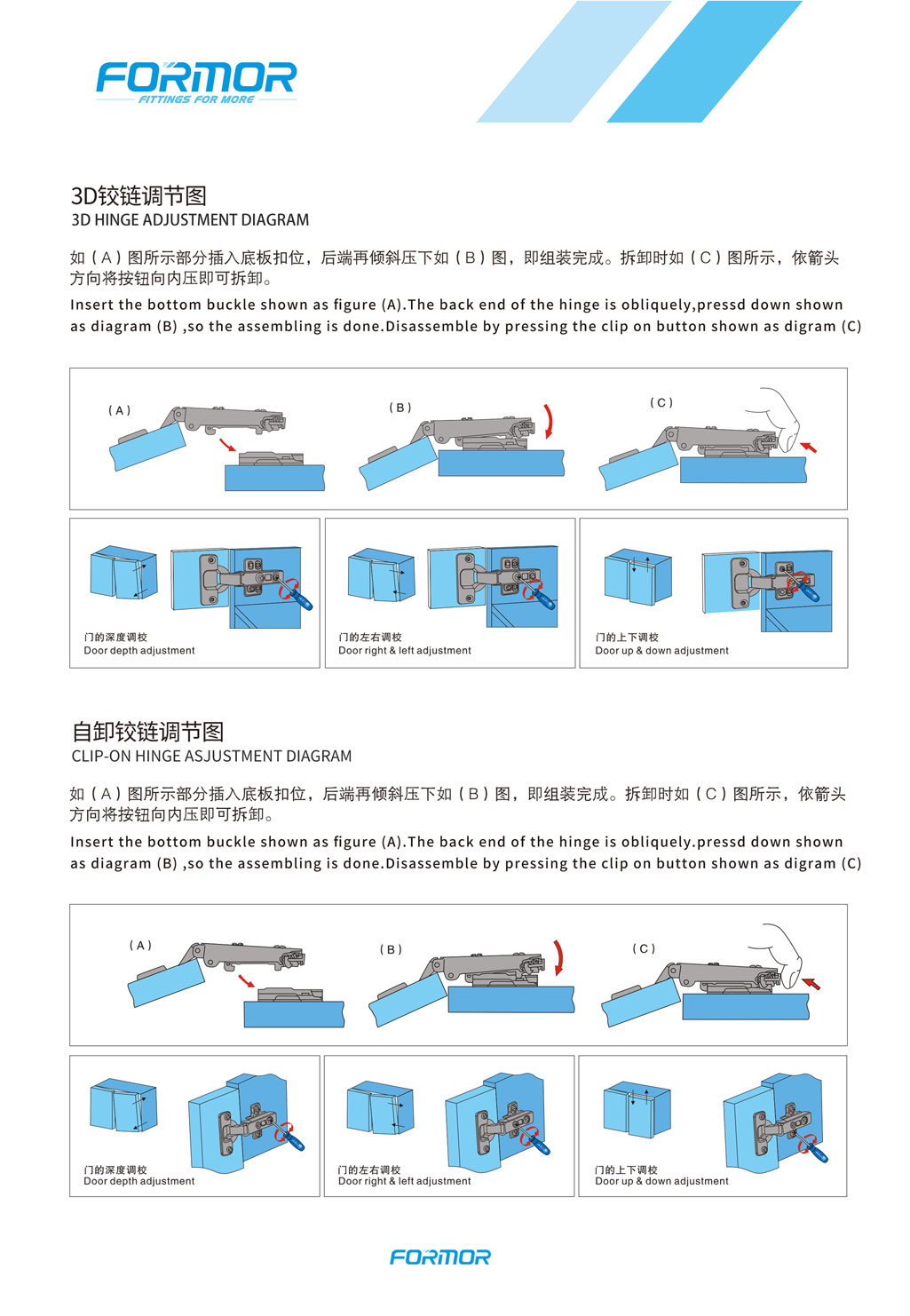 Durable Soft Close Cabinet Hinge installation