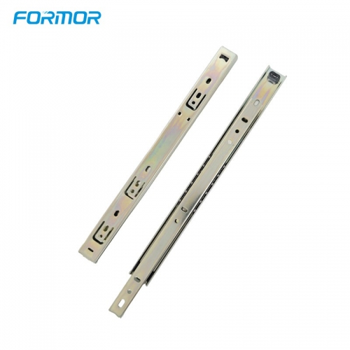 2 Fold Ball Bearing Slide Track Rail 2 Sections Steel Heavy Runners